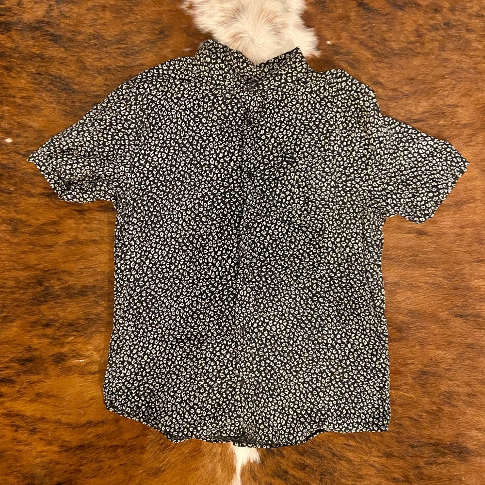 RVCA Leopard Print Button Up